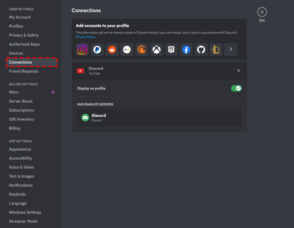 Discord-Verknüpfung mit YouTube-Kanalmitgliedschaften