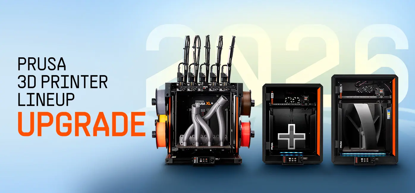Prusa XL+, CORE One L+ und CORE One+ Gen 2 aus der aktualisierten Modellreihe