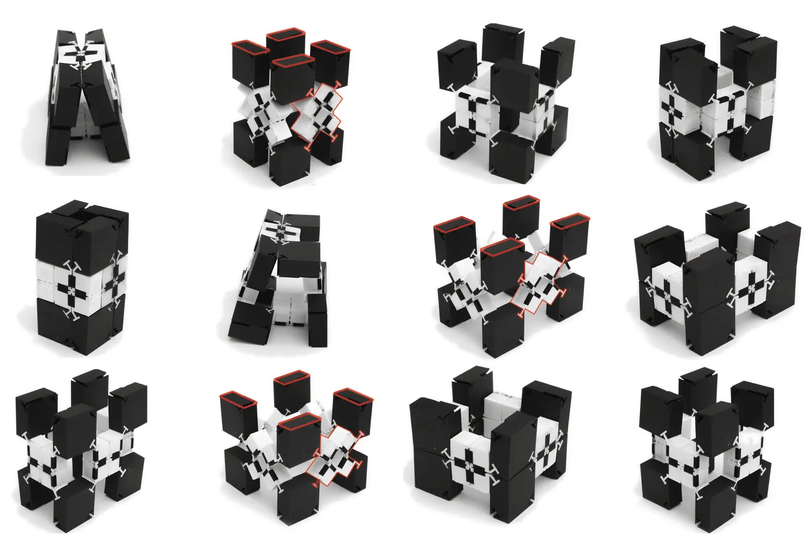 Mehrere Konfigurationen der 3D-gedruckten Bifur-circuit-Module